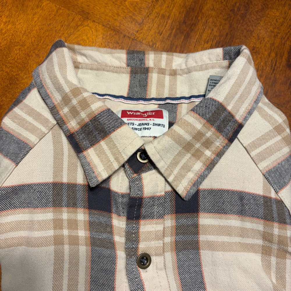 Wrangler Western Wear Plaid Flannel Shirt 2XL